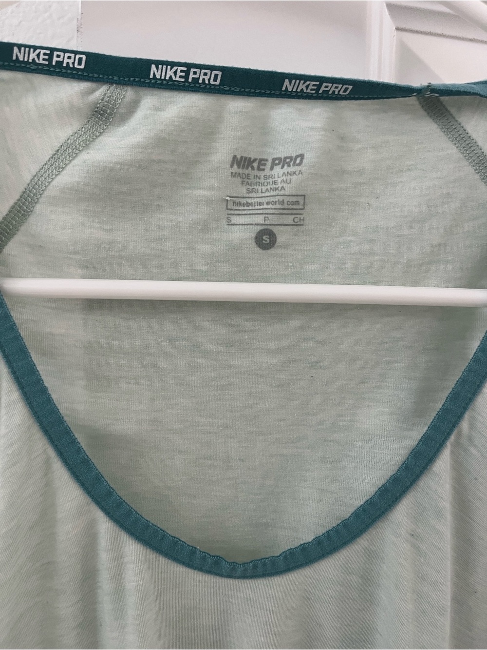 Women’s Long-Sleeve Scoop Neck athletic tops - Teal, Sage, White, Brown small/xs - Picture 9 of 9